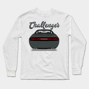 Challenger Srt-8 Silver Back Long Sleeve T-Shirt